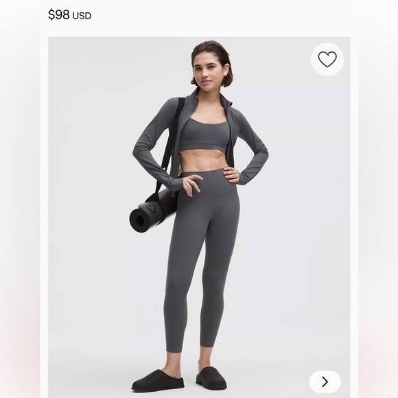 lululemon athletica Pants - lululemon Align Right High-Rise Pant Leggings 25" Size 4 Gray